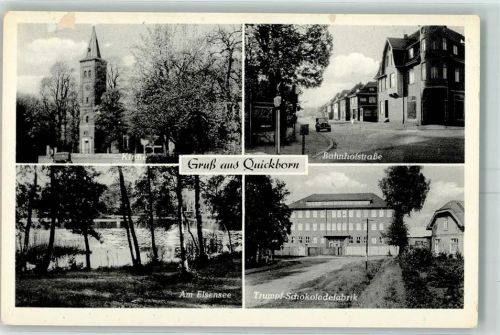 Quickborn Kirche Bahnhofstraße am Eisensee Trumpf Schokoladenfabrik