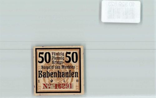 Babenhausen 50 Pfennig 1918