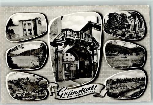 Grünstadt Kriegerdenkmal Leininger Tor Schwimmbad St. Peterspark