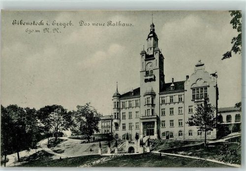 Eibenstock 1909 Neues Rathaus