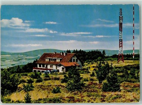 Hausen Gasthaus Hoher Meissner Fernmeldemasten