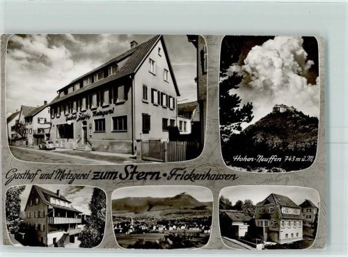 Frickenhausen Gasthaus zum Stern Metzgerei Hohen Neuffen VW Käfer
