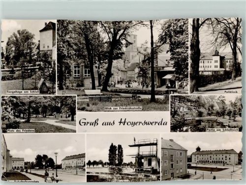 Hoyerswerda Schwimmbad Platz des Friedens Poliklinik Tiergehege