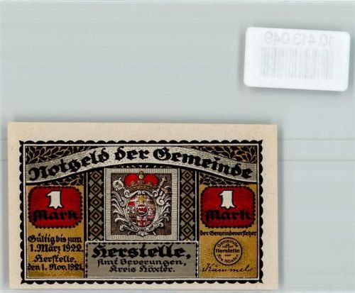 Herstelle Notgeld Der Karlstein