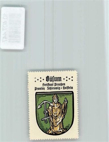 Büsum Vignette Wappen Kaffee Hag 1920-1940 Anker
