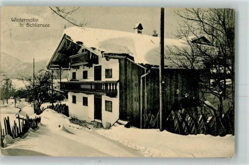 Schliersee 1914 Bauernhaus Winter