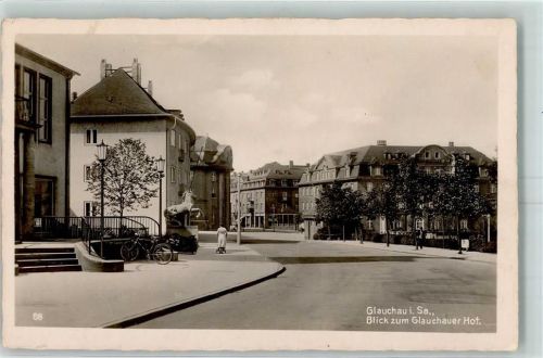 Glauchau Gasthaus Glauauer Hof Pferdeskulptur Fahrrad