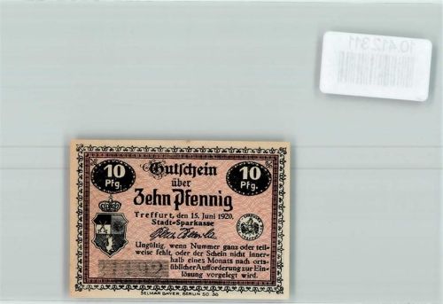 Treffurt Notgeld Rathaus