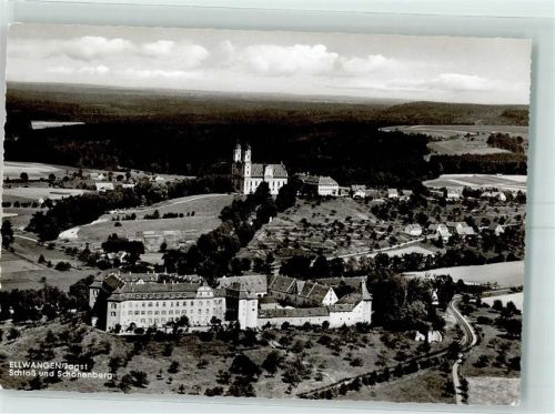 Ellwangen Fliegeraufnahme Schloss und Schönberg