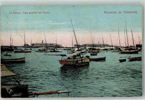 La Guaira Blick auf den Hafen Passagierschiff Segelboote Boote
