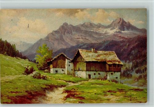 Nr. 1290 von W. Hoy - Alpenhütte AK