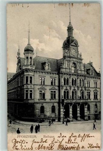 Pforzheim 1906 Rathaus
