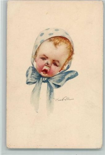 Serie 351-6 - sign Castelli - Baby weint