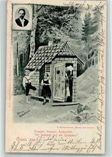 Humperdinck Oper - Hänsel und Gretel 1900 AK Märchen