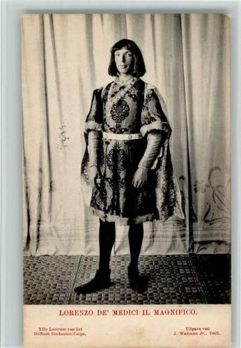 1908 XIIe Lustrum - 1908 - Loenzo de Medici AK