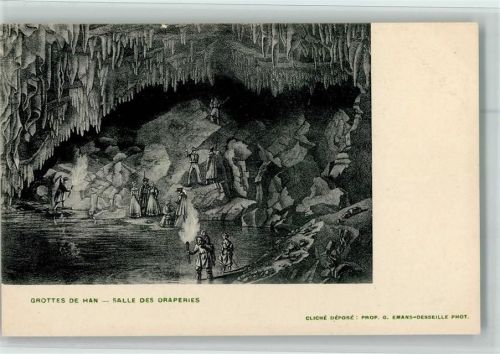 Grotte de Han 1906 - Touristen - sehr gute Erhaltung AK