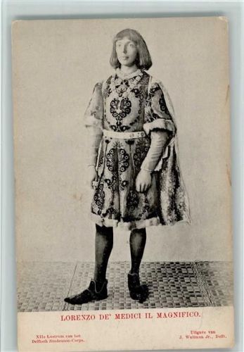 XIIe Lustrum - 1908 - Lorenzo Medici AK