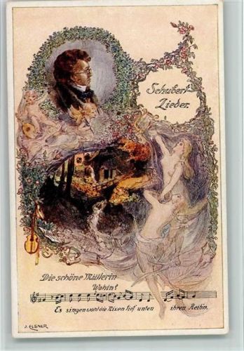 Schubert Lieder Nr. 5 Jugendstil , sehr gute Erhaltung