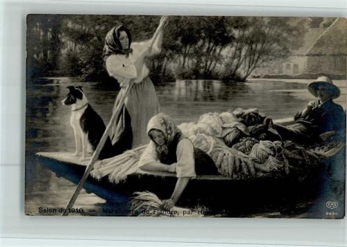Verlag EAS 2820 - Salon de Paris 1910 - Händler im Boot de Flandre - Berufe