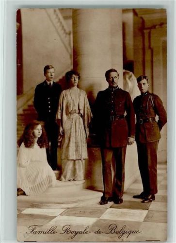 1929 Familie Royale de Belgique AK gute Erhaltung