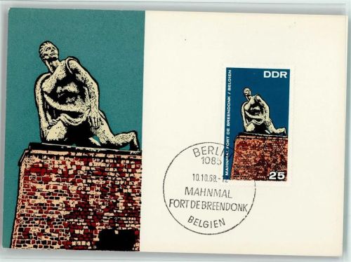 Mahnmal Fortdebreendonk Belgien 1968 - sehr gute Erhaltung
