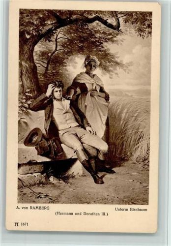 Epos - Hermann und Dorothea III - gute Erhaltung AK