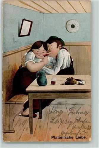1906 Platonische Liebe Humor AK