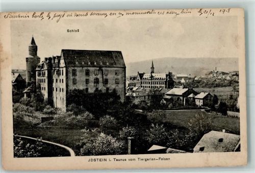 Idstein Schloss vom Tiergarten-Felsen