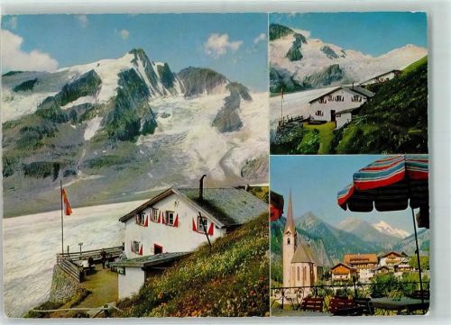 Hofmannshütte Hofmannshütte Akademische Sektion Wien mit Großglockner Johannisberg u. Heiligenblut Hüttenstempel
