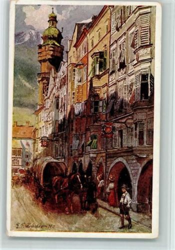 Innsbruck Serie 288-8 sign Hofecker - Herzog Friedrichstr., gute Erhaltung AK
