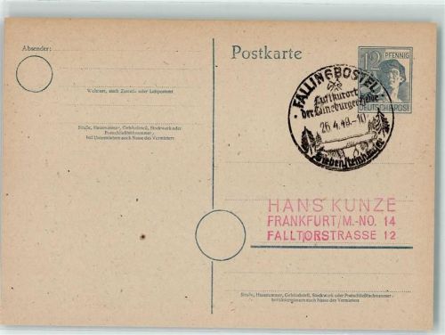 Fallingbostel Ganzsache