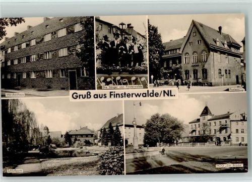 Finsterwalde Mädchenhaus Sänger Postamt Schlosspark