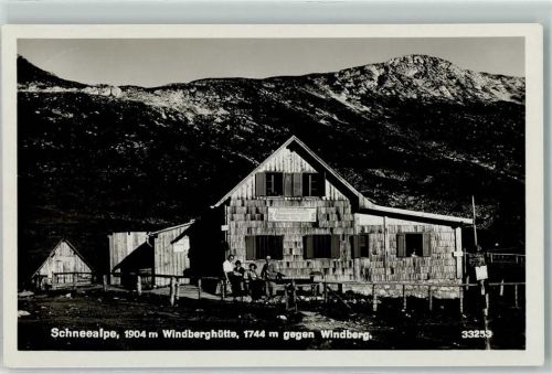 Kapellen Schneealpe Windberghütte gegen Windberg Hüttenstempel Rinnhoferhütte