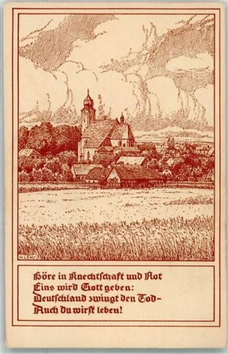 Hlucin Stadtansicht sign. W. Lenz