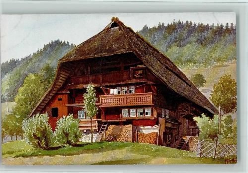 Verlag Edm. König Schwarzwaldhäuser Blatt 1 - Bauernhaus im Schwarzwald , gute Erhaltung Hertter, J.