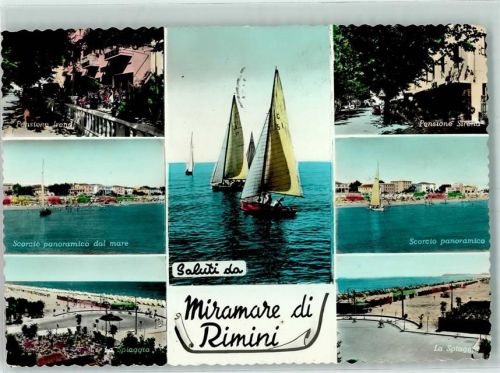 Miramare di Rimini Pensioe Irena Pensione Sirena Segelboot