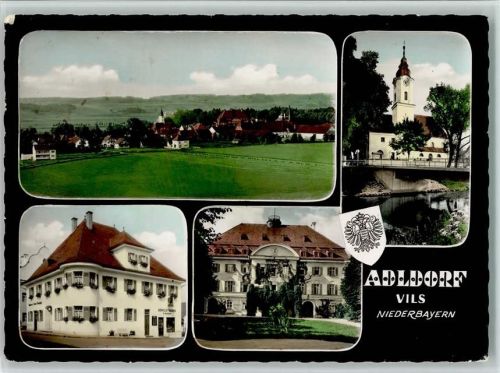 Adldorf Gesamtansicht Kirche Ortsansichten 4-Bildaufnahme