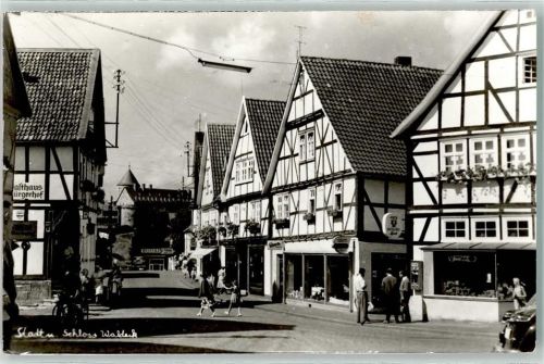 Waldeck Schloß Waldeck Gasthaus Bürgerhof Fachwerkhäuser