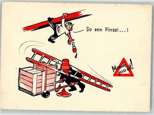 Pinsel Leiter Arbeitsschutzkalender 1960