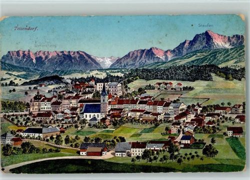 Teisendorf Gesamtansicht Künstlerkarte