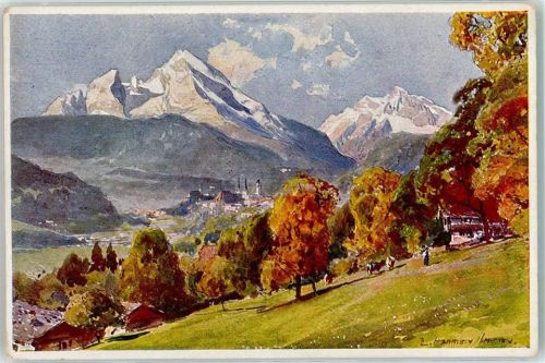 W8240 Berchtesgaden Alpiner Kunstverlag Eugen Richter Nr. 10 Compton, E. H.