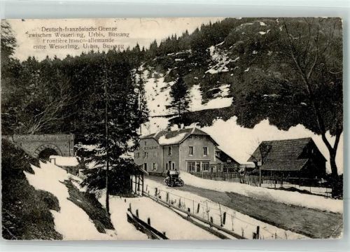 88540 Bussang Büssing 1911 Gebrauchsspuren Winter Deutsch französische Grenzezwischen Wesserling Urbis Oldtimer