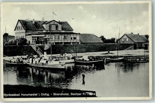 Horumersiel Strandhotel zur schönen Aussicht Dampfer