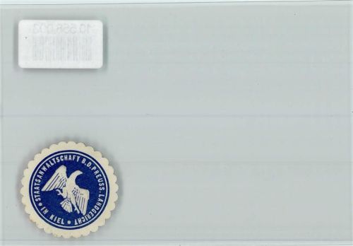 Kiel Siegel Staatsanwaltschaft B. D. Preus. Landgericht