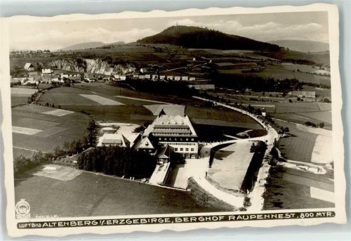 Altenberg Berghof Raupennest Fliegeraufnahme