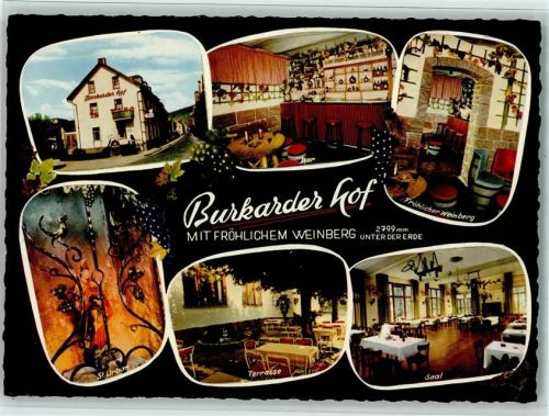 Klingenberg Burkharder Hof Innenaufnahmen Bar Fröhlicher Weinberg St. Urban Terrasse Saal