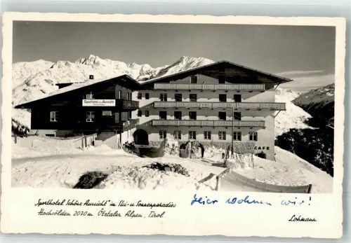 Sölden Sporthotel Schöne Aussicht im Winter