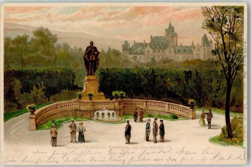 Kronberg 1902 Denkmal Kaiser Friedrich