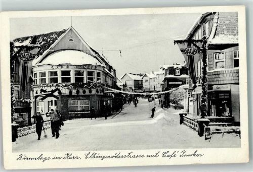 Braunlage Cafe Junker Elbingeröderstrasse Winter