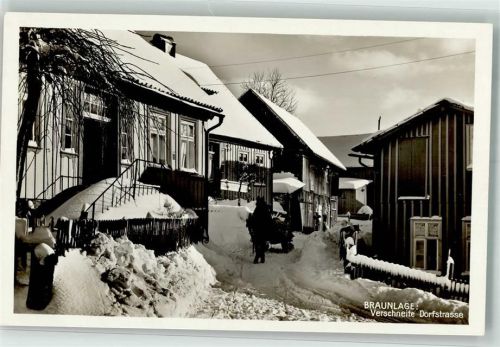 Braunlage Dorfstrasse Pferdeschlitten Winter